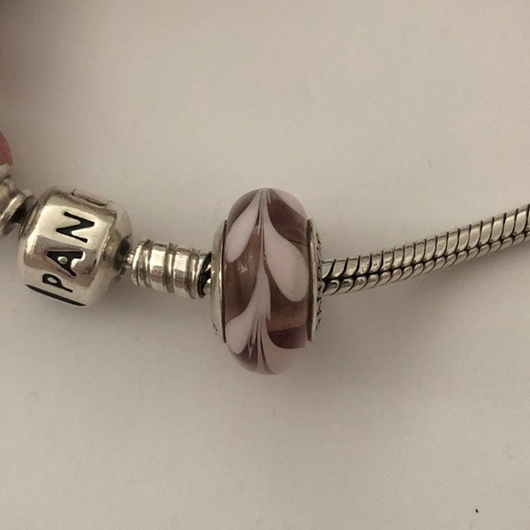 💕3/$70 Swirly Swirl Pink PANDORA 925 Charm - Picture 2 of 8